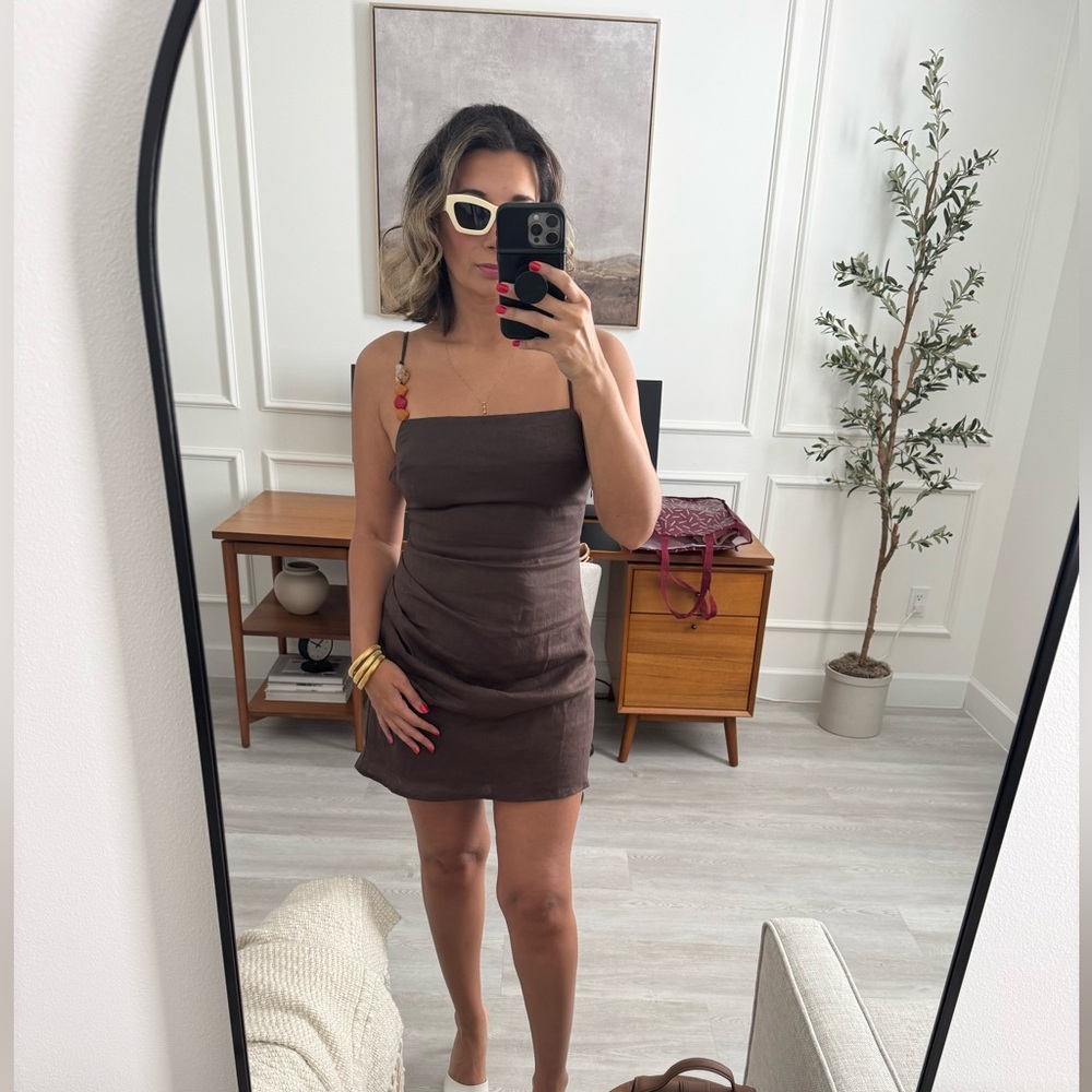 Revolve House of Harlow Brown Mini Dress - Used Once